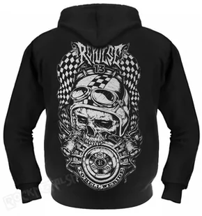 bluza TO HELL WE RIDE czarna, rozpinana z kapturem-M - Bluzy męskie - miniaturka - grafika 1