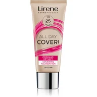 Podkłady do twarzy - Dr Irena Eris Lirene Fluid Kryjący 25 opalony 30 ml - miniaturka - grafika 1