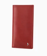 Portfele - PUCCINI Duży portfel damski ze skóry naturalnej w kolorze czerwonym - miniaturka - grafika 1