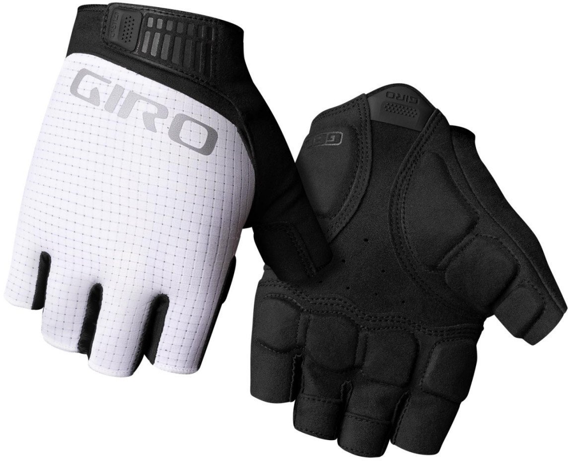 Rękawiczki męskie GIRO BRAVO II GEL krótki palec white roz. XXL obwód dłoni od 267 mm / dł. dłoni od 211 mm NEW 2025
