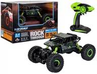 Zabawki zdalnie sterowane - COIL Zdalnie sterowany samochód auto RC pilot 4x4 terenowy pojazd rock 1:18 zielony - miniaturka - grafika 1