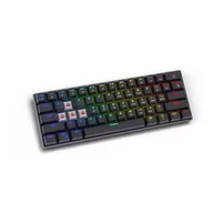 Klawiatury - SAVIO BLACKOUT RED mechaniczna Gaming podświetlenie RGB - miniaturka - grafika 1