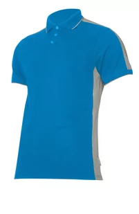 Lahti Pro Koszulka męska Polo 190g/m2 niebiesko-szara r L L4031903 - Koszulki męskie - miniaturka - grafika 1