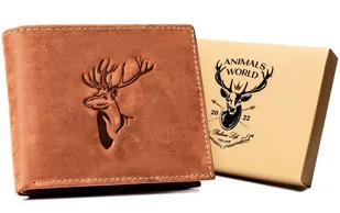 Duży portfel męski z nubukowej skóry naturalnej Always Wild - Portfele - miniaturka - grafika 1