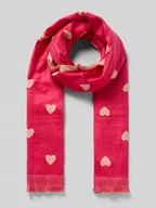 Apaszki i szaliki damskie - Szal z mieszanki wiskozy z frędzlami - miniaturka - grafika 1