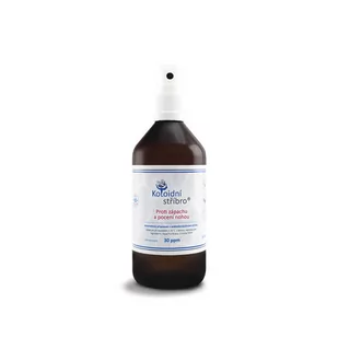 Koloidní stříbro s.r.o. Srebro koloidalne w sprayu przeciw poceniu się i nieprzyjemnemu zapachowi stóp, 30 ppm, 200 ml - Problemy skórne - miniaturka - grafika 1