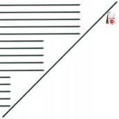 Pozostałe akcesoria do uprawy roślin - Tyczka Podpórka Roślin Stal Powlekana 180Cm 15Szt - miniaturka - grafika 1