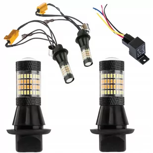 AMiO 2w1 światła do jazdy dziennej led z kierunkowskazem bez przekaźnika) AMI-02451 - Żarówki samochodowe - miniaturka - grafika 1