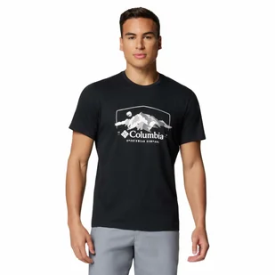 T-shirt męski Columbia Path Lake Graphic Tee II black/brush with nature - L - Koszulki męskie - miniaturka - grafika 1