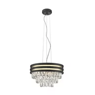 Lampy sufitowe - Naica lampa wisząca 4-punktowa czarna/złota P0525-04A-P7D7 - miniaturka - grafika 1