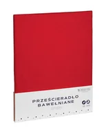 Prześcieradła - Prześcieradło 160 x 200 Baw bez Gumki Simply Czerw - miniaturka - grafika 1