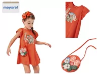 Sukienki i spódniczki dla dziewczynek - Sukienka letnia z torebką 110 - miniaturka - grafika 1