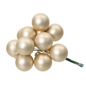 Bombki - Bombki szklane na drutach mat 2 cm perłowe 144 szt. - miniaturka - grafika 1