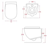 Miski WC - Art Ceram File 2.0 Zestaw Toaleta WC bez kołnierza + deska wolnoopadająca biały mat FLV0040130 + FLA01401 - miniaturka - grafika 1