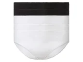 Majtki damskie - esmara® Figi damskie z bawełną, 5 par (XXL (52/54), Czarny/ biały) - miniaturka - grafika 1