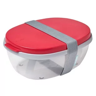 Mepal Saladbox Ellipse Nordic Red 107640574500 107640574500 - Pojemniki kuchenne - miniaturka - grafika 1