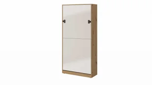 Łóżko szafa 90x200, składane pionowe INDEX z materacem H2/H3 - Biały - Zestawy mebli dla dzieci Łóżko szafa 90x200, składane pionowe INDEX z materacem H2/H3 - Biały - Zestawy mebli dla dzieci - miniaturka - grafika 1