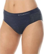 Bielizna sportowa damska - Brubeck HI10080 Biodr�wki damskie classic COMFORT WOOL ciemny jeans S - miniaturka - grafika 1