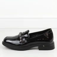 Półbuty damskie - Czarne lakierowane półbuty damskie Vinceza 58411 - miniaturka - grafika 1