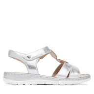 Sandały damskie - Sandały Caprice 9-28154-42 Srebrny - miniaturka - grafika 1