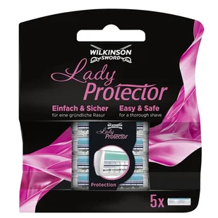 (DE) Wilkinson, Sword Lady Protector, Ostrza do maszynek dla kobiet, 5 sztuk (PRODUKT Z NIEMIEC) - Depilacja - miniaturka - grafika 1