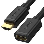 Kable komputerowe i do monitorów - Unitek Przedłużacz HDMI M HDMI 2.0 F 2m darmowy odbiór w 22 miastach i bezpłatny zwrot Paczkomatem aż do 15 dni Y-C165K - miniaturka - grafika 1