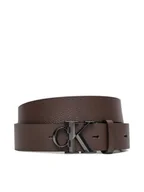 Paski - Calvin Klein Pasek Męski Ck Buckle 32Mm LV04D7022G Brązowy - miniaturka - grafika 1