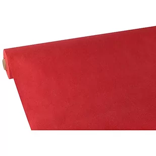 Papstar , obrus na stół, tkaninopodobne, włókniny polipropylenowej ""soft selection"" 40 mx0,9 m Czerwony na rolce, # 84952 84952 - Obrusy i serwetki - miniaturka - grafika 1