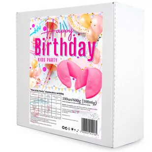 D&D Fun Cookies / Zestaw Ciasteczek "Pink Kids Party" 100 Sztuk 600G - Desery dla dzieci - miniaturka - grafika 1