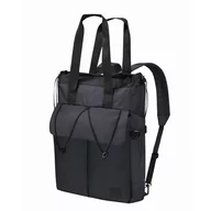 Torebki damskie - Torba miejska - plecak z kieszenią na laptopa 14" Jack Wolfskin WANDERTHIRST TOTE phantom - ONE SIZE - miniaturka - grafika 1