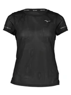 Koszulki sportowe damskie - Mizuno Koszulka funkcyjna "DryAeroFlow" w kolorze czarnym - miniaturka - grafika 1