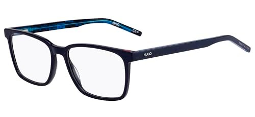HUGO Męskie okulary przeciwsłoneczne HG 1074, Blue Pattern, 56