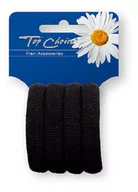 Ozdoby do włosów - Top Choice, gumki do włosów czarne, 4 szt. - miniaturka - grafika 1