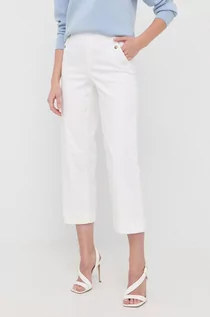 Spodnie damskie - Spanx Spanx spodnie damskie kolor biały proste high waist - grafika 1