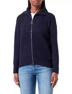 TILDEN Damski sweter z dzianiny z zamkiem błyskawicznym 39431294, granatowy, XS, morski, XS - Swetry damskie - miniaturka - grafika 1
