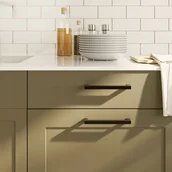 Meble modułowe i akcesoria - Uchwyty Meblowe Do Szafek Szuflad Kuchennych 10 Szt. Czarne 128MM Stal Nier - miniaturka - grafika 1