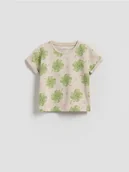 Bluzki dla niemowląt - Reserved - Wzorzysty t-shirt - beżowy - miniaturka - grafika 1