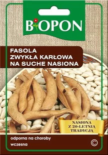 BIOPON Fasola zwykła karłowa na suche nasiona - nasiona 402225 - Nasiona i cebule - miniaturka - grafika 1