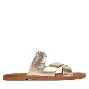Klapki Marco Tozzi 2-27109-44 Złoty - Klapki i japonki damskie - miniaturka - grafika 1