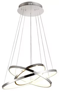 Candellux LAMPA wisząca LUNE 33-64738 futurystyczna OPRAWA zwis LED 60W pierścienie rings chrom 33-64738 - Lampy sufitowe - miniaturka - grafika 1