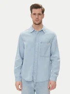 Koszule męskie - Calvin Klein Jeans Koszula jeansowa J30J327508 Niebieski Regular Fit - miniaturka - grafika 1