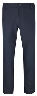 Spodnie męskie - Eleganckie Męskie Spodnie - RIGON - Granat w Delikatną Kratkę - Rigon - grafika 1