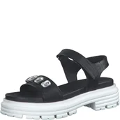 Sandały damskie - Marco Tozzi by Guido Maria Kretschmer sandały damskie 2-2-88706-20, czarne, 42 EU, czarny, 42 EU - miniaturka - grafika 1