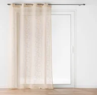 Firany - Firana na przelotkach ze złotym nadrukiem, LOUXOR, 140 x 280 cm - miniaturka - grafika 1