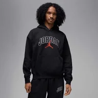 Spodenki męskie - Bluza męska z kapturem Air Jordan Brooklyn Fleece Czarna - IB7241-010-L - miniaturka - grafika 1