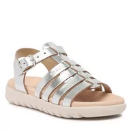 Sandały damskie - Sandały Geox - J Sandal Soleima Gir J35GSB000CFC1007 M Biały - miniaturka - grafika 1