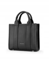 Torebki damskie - Torebka Damska Kuferek Crossbody Na Pasku PUCCINI Czarna BK2241221M-1 - miniaturka - grafika 1
