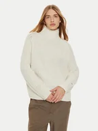 Swetry damskie - Tommy Hilfiger Golf WW0WW44111 Écru Regular Fit - miniaturka - grafika 1