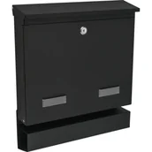 Skrzynki na listy - Skrzynka na listy LARGOS C4 z tuba czarny mat - miniaturka - grafika 1