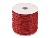 Półfabrykaty do biżuterii - Sznurek jubilerski bawełniany, woskowany 1mm x  30m - miniaturka - grafika 1